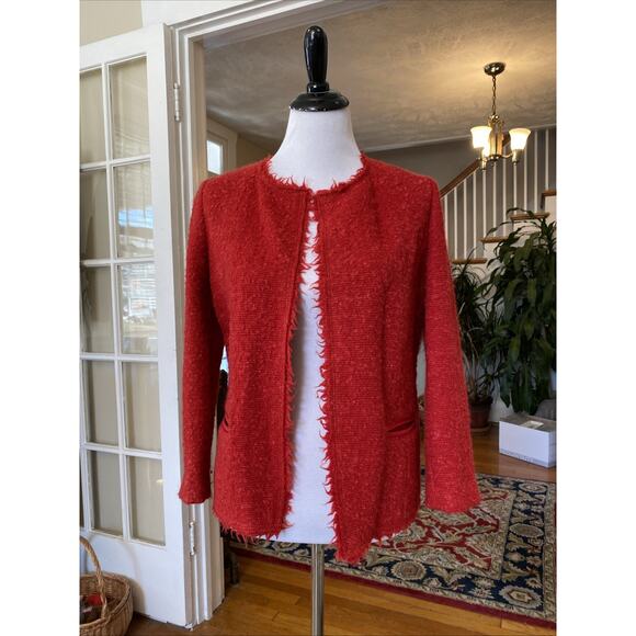 Isabel Marant Wool Mohair Blend Boucle Tweed Jacket Blazer Size 36 Poland - Picture 2 of 16